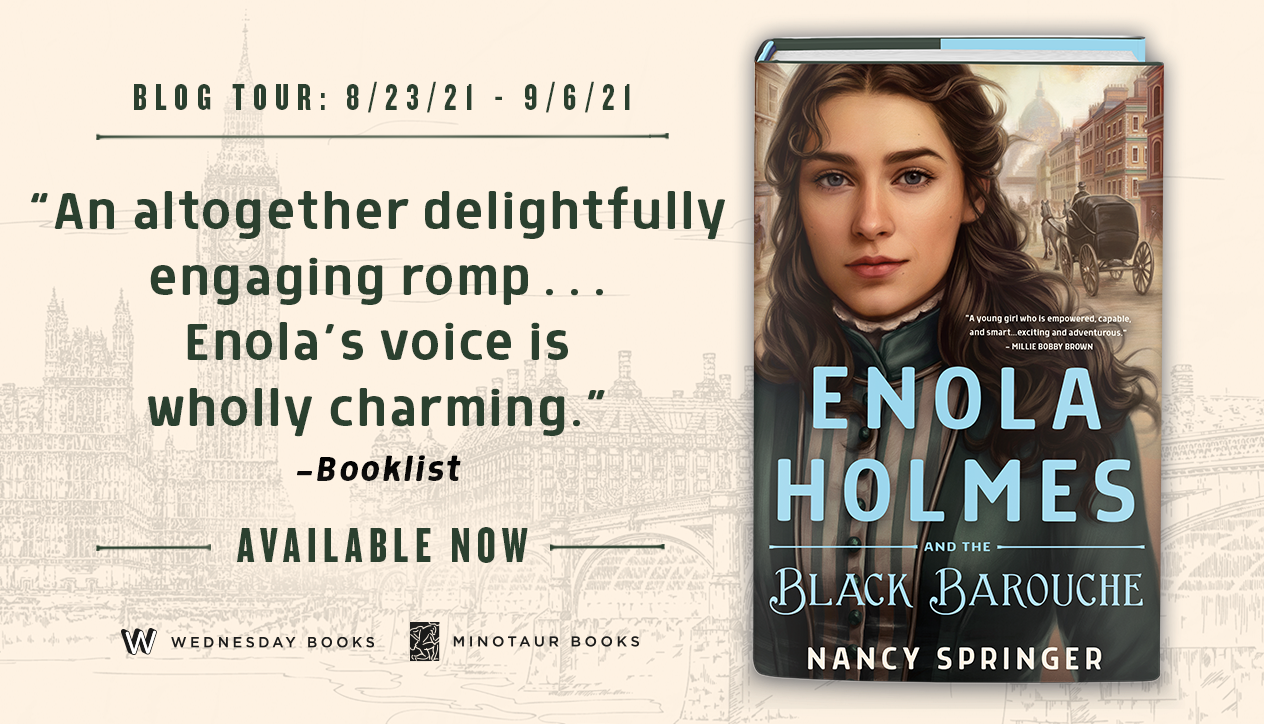 EnolaHolmesandtheBlackBarouche_BlogTourBanner_AvailableNow